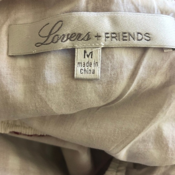 Lovers and Friends Gingham Red Mini Dress One Shoulder M - Picture 16 of 16